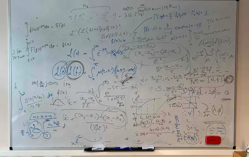 A diagram drawn on a whiteboard