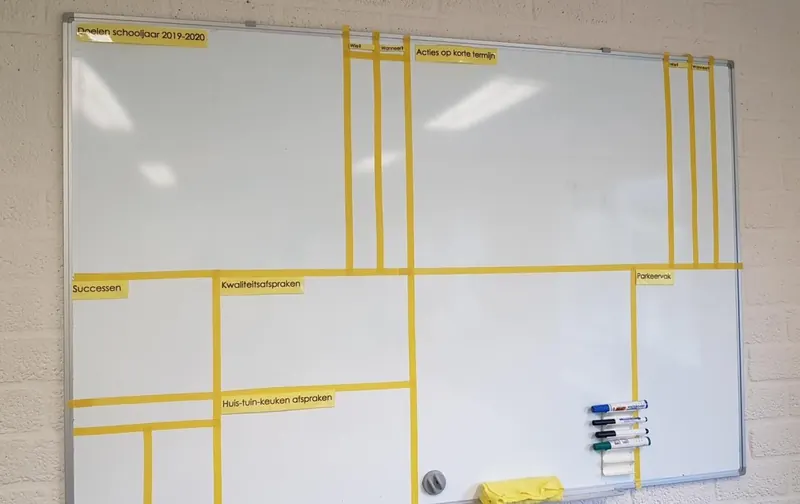 A diagram drawn on a whiteboard